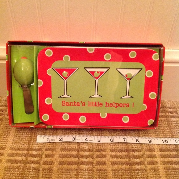 Cute Martini Cheese plate and knife - Picture 2 of 3